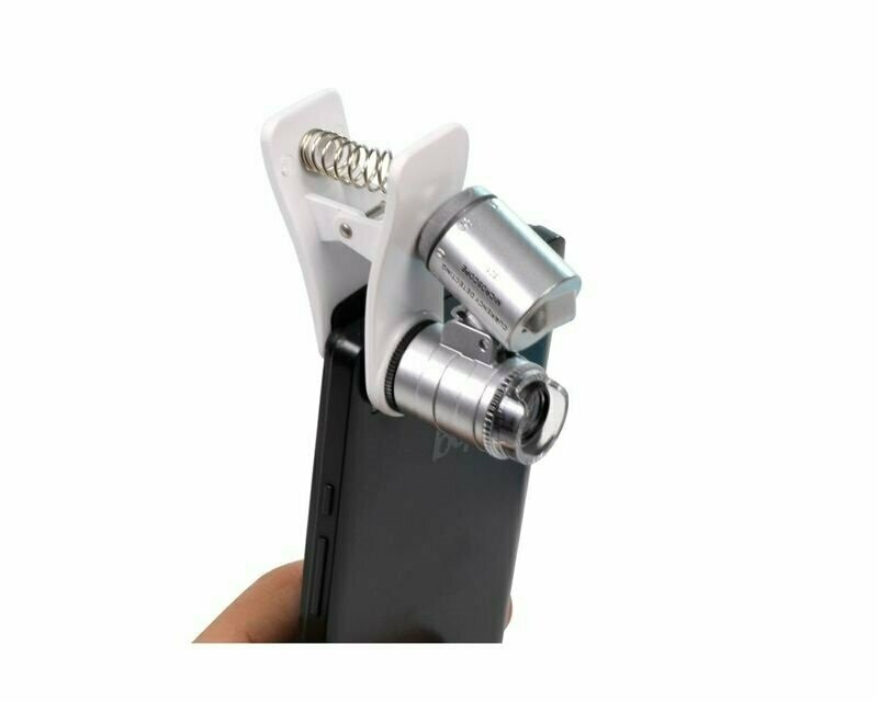 MICROSCOPIO ZOOM 60-100X CON CLIP PER ATTACCO A FOTOCAMERA CELLULARE