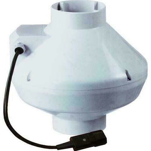 VENTS - ASPIRATORE POTENZIATO VKR Ø 125 CABLATO CON ATTACCO PER SPINA - 355 MC/H