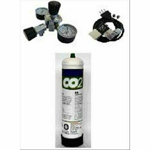 KIT CO2 - BOMBOLA USA E GETTA 0,5 KG + RIDUTTORE DI PRESSIONE - NO ELETTROVALVOLA