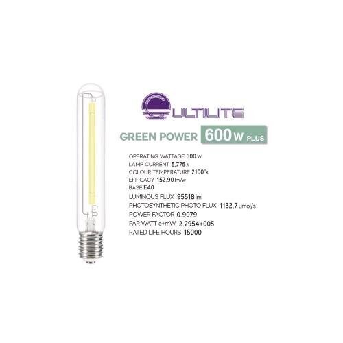 CULTILITE - HPS GREENPOWER 600W PLUS - 95000 LUMEN