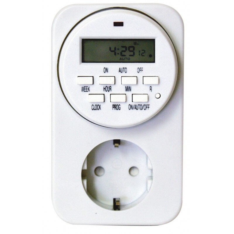 TIMER DIGITALE 8 PROGRAMMI GIORNALIERI CON RELE' STEP 1 MINUTO