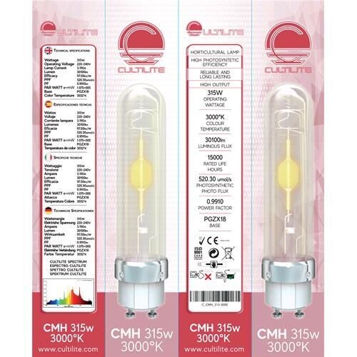 CULTILITE - BULBO CMH 315W - 3000°K