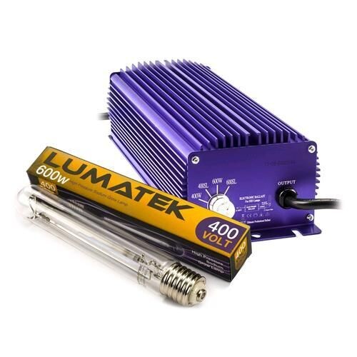 E-BALLAST LUMATEK KIT ULTIMATE PRO 600W - 400V/240V (400W- 400W SL- 600W- 600W SL) + LAMPADA 600W 400V