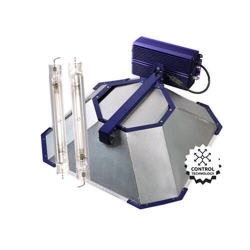 LUMATEK PRECISION 1000W - Pro 400v Ballast + Precision Top Riflettore + Lampada + Hangers