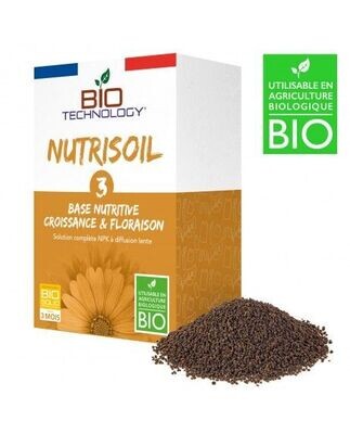 NUTRISOIL 3 - Base Nutritiva NPK Crescita e Fioritura (3 mesi di fertilizzazione) 350G