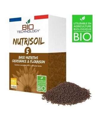 NUTRISOIL 5 - Base Nutritiva NPK Crescita e fioritura NPK ( 5 mesi di fertilizzazione) 350G