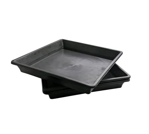 SOTTOVASO QUADRATO IN PLASTICA 18X18 CM (X VASO 6.5L)