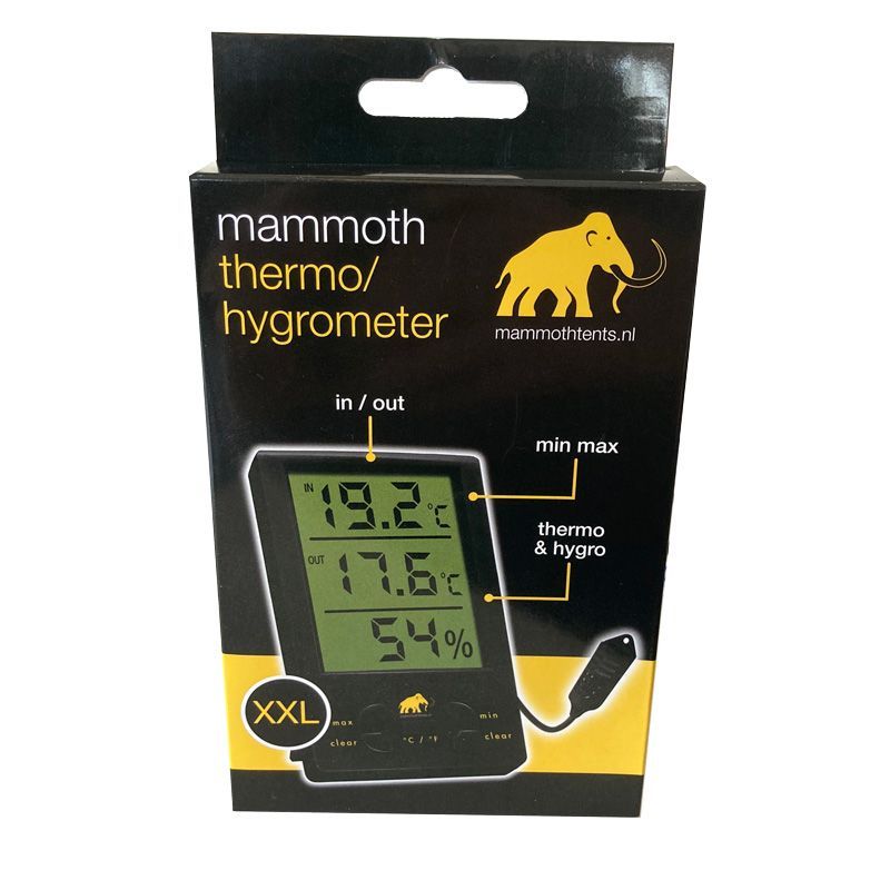 MAMMOTH - TERMOIGROMETRO DIGITALE XXL MIN/MAX CON SONDA