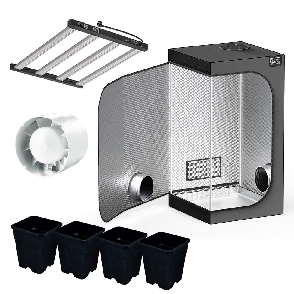 ORTOLED - ORTOGROW KIT COLTIVAZIONE 80x80x160h cm - 250W
