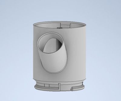 TORRE IDROPONICA HYDROINVENT - DISTANZIALE CON ISPEZIONE E PASSACAVO