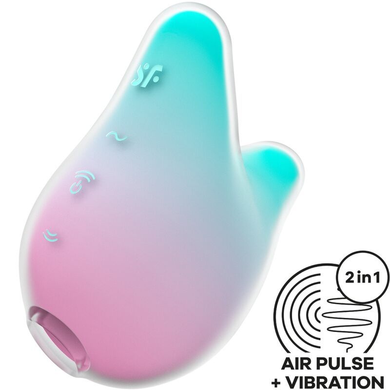 SATISFYER - MERMAID VIBES STIMOLATORE E VIBRATORE MENTA E ROSA SATISFYER - MERMAID VIBES STIMOLATORE E VIBRATORE MENTA E ROSA