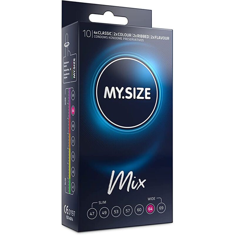 MY SIZE - MIX PRESERVATIVI 64 MM 10 UNIT MY SIZE - MIX PRESERVATIVI 64 MM 10 UNIT
