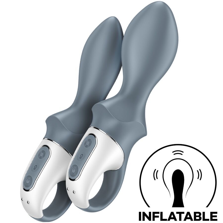 SATISFYER - AIR PUMP BOOTY 1 VIBRATORE ANALE GONFIABILE GRIGIO SATISFYER - AIR PUMP BOOTY 1 VIBRATORE ANALE GONFIABILE GRIGIO