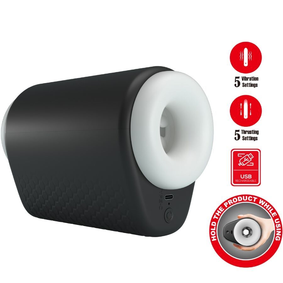 PRETTY LOVE - DJ GIRL MASTURBATORE MASCHILE CON VIBRAZIONE 5 IMPOSTAZIONI NEGRO PRETTY LOVE - DJ GIRL MASTURBATORE MASCHILE CON VIBRAZIONE 5 IMPOSTAZIONI NEGRO