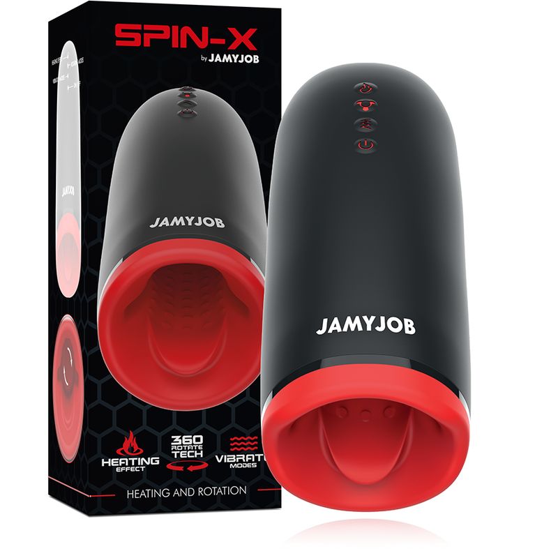 JAMYJOB - MASTURBATORE RISCALDANTE E ROTANTE SPIN-X JAMYJOB - MASTURBATORE RISCALDANTE E ROTANTE SPIN-X