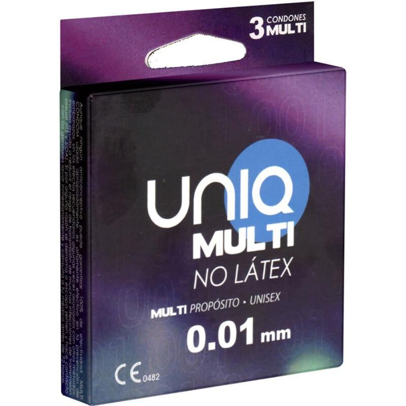 UNIQ - PRESERVATIVO SENZA LATTICE MULTI 3 UNITÀ UNIQ - PRESERVATIVO SENZA LATTICE MULTI 3 UNITÀ