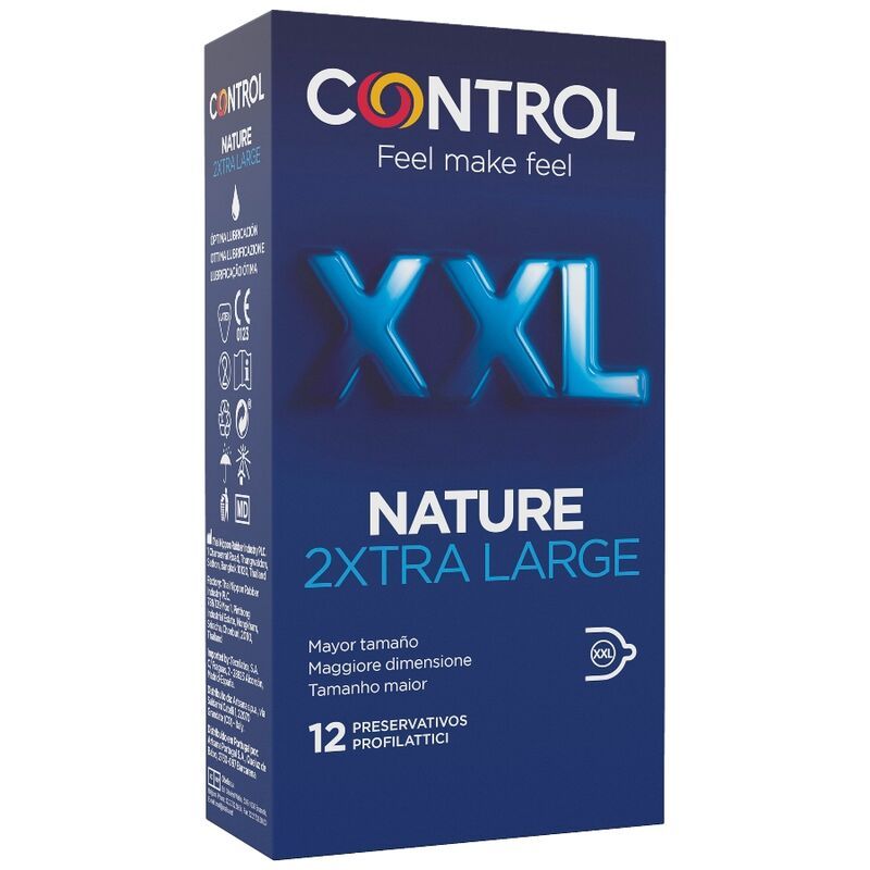 CONTROL - NATURE 2 PRESERVATIVI XTRA LARGE XXL - 12 UNITÀ CONTROL - NATURE 2 PRESERVATIVI XTRA LARGE XXL - 12 UNITÀ