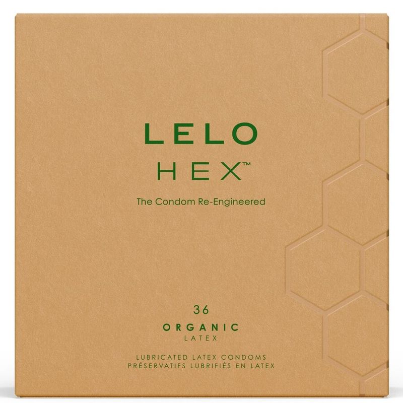 LELO - PRESERVATIVI ORGANICI HEX CONFEZIONE DA 36 UNITÀ