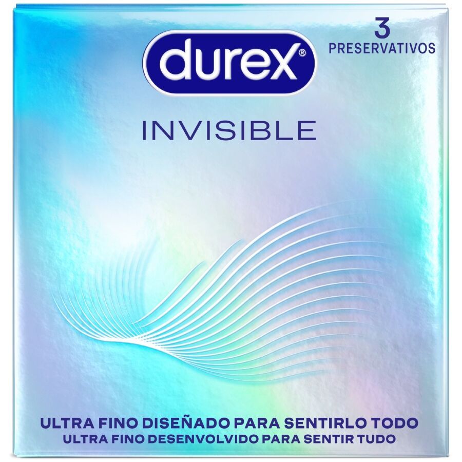 DUREX - PRESERVATIVI INVISIBILI ULTRA SOTTILI 3 UNITÀ DUREX - PRESERVATIVI INVISIBILI ULTRA SOTTILI 3 UNITÀ