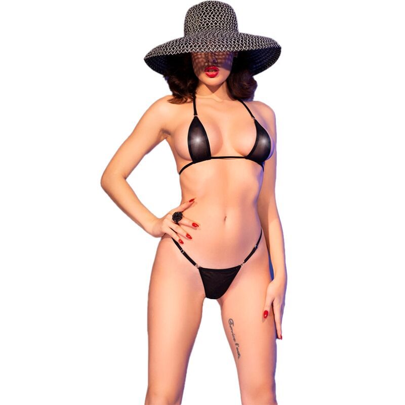 CHILIROSE - CR 4840 MICRO BIKINI NERO S/M CHILIROSE - CR 4840 MICRO BIKINI NERO S/M