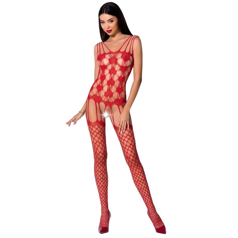 PASSION - WOMAN BS067 BODYSTOCKING ROSSO TAGLIA UNICA PASSION - WOMAN BS067 BODYSTOCKING ROSSO TAGLIA UNICA