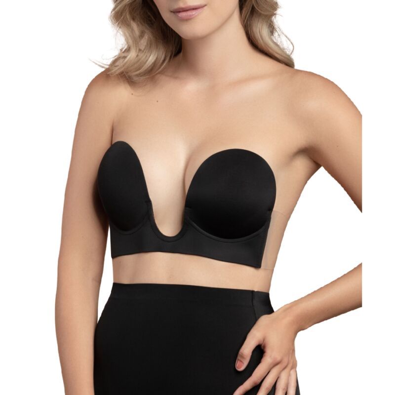 BYE-BRA - REGGISENO SENZA MANIGLIE EN U NERO COPPA A BYE-BRA - REGGISENO SENZA MANIGLIE EN U NERO COPPA A