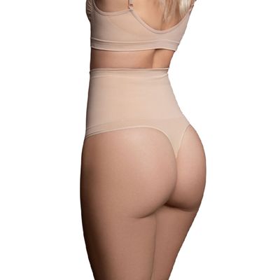 BYE-BRA - FAJA SENZA CUCITURE STILE PERIZOMA BEIGE MISURARE L BYE-BRA - FAJA SENZA CUCITURE STILE PERIZOMA BEIGE MISURARE L