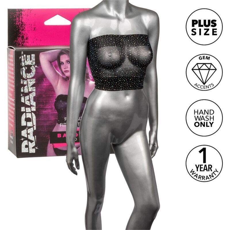 CALEXOTICS - RADIANCE BANDEAU TOP RHINE PLUS TAGLIA CALEXOTICS - RADIANCE BANDEAU TOP RHINE PLUS TAGLIA