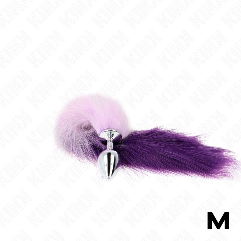 KINK - PLUG ANALE MISURA M 8 X 3,5 CM CON CODA SINTETICA 40 CM VIOLA KINK - PLUG ANALE MISURA M 8 X 3,5 CM CON CODA SINTETICA 40 CM VIOLA