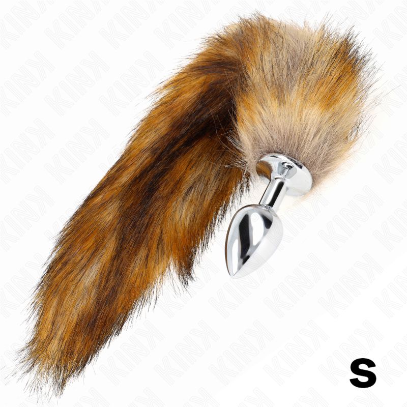 KINK - PLUG ANALE TAGLIA S 7 X 3 CM CON CODA SINTETICA 40 CM MARRONE KINK - PLUG ANALE TAGLIA S 7 X 3 CM CON CODA SINTETICA 40 CM MARRONE