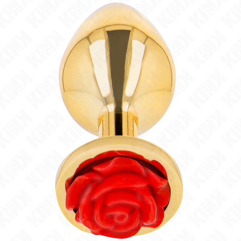 KINK - PLUG ANALE ORO ROSA ROSSO TAGLIA M KINK - PLUG ANALE ORO ROSA ROSSO TAGLIA M
