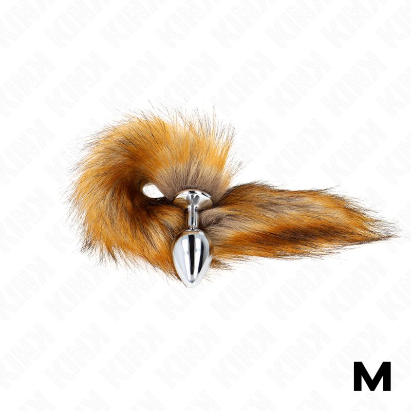 KINK - PLUG ANALE MISURA M 8 X 3,5 CM CON CODA SINTETICA 40 CM MARRONE KINK - PLUG ANALE MISURA M 8 X 3,5 CM CON CODA SINTETICA 40 CM MARRONE