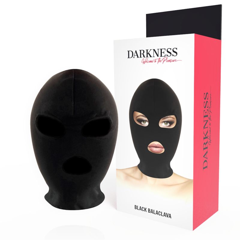 DARKNESS - MASCHERA DI SOTTOMISSIONE BDSM BOCCA E OCCHI NERA DARKNESS - MASCHERA DI SOTTOMISSIONE BDSM BOCCA E OCCHI NERA