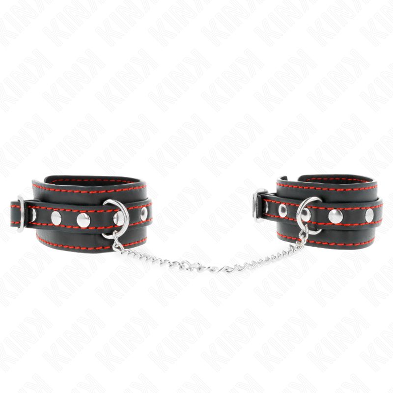 KINK - POTENZIALE DA POLSO PICCOLA NERA CON FODERA ROSSA REGOLABILE 14-24 CM X 3,5 CM KINK - POTENZIALE DA POLSO PICCOLA NERA CON FODERA ROSSA REGOLABILE 14-24 CM X 3,5 CM