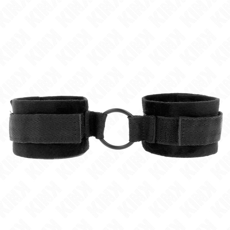 KINK - POLSINI IN PELLICCIA PER PRINCIPIANTI 25 CM CON O-RING 4 CM NERO REGOLABILE 15-25 CM KINK - POLSINI IN PELLICCIA PER PRINCIPIANTI 25 CM CON O-RING 4 CM NERO REGOLABILE 15-25 CM