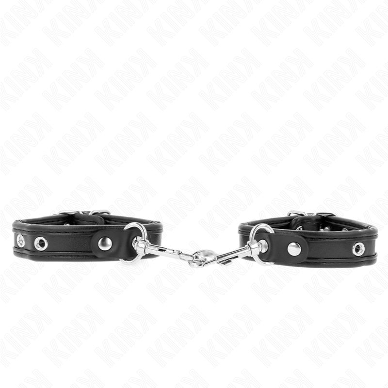 KINK - MINI BRACCIALETTI NERI CON BORCHIE REGOLABILI 16-22 CM X 2 CM KINK - MINI BRACCIALETTI NERI CON BORCHIE REGOLABILI 16-22 CM X 2 CM