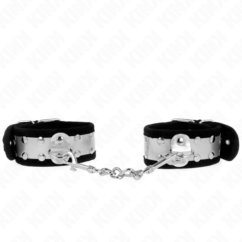 KINK - RESISTENZA DA POLSO SOTTILE NERO / ARGENTO 30 X 4 CM KINK - RESISTENZA DA POLSO SOTTILE NERO / ARGENTO 30 X 4 CM