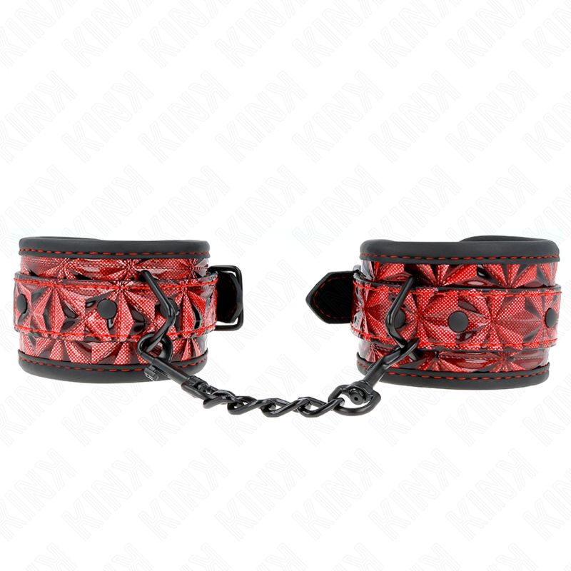 KINK - RESISTENZA DA POLSO CON MOTIVO A DIAMANTI ROSSO SCURO REGOLABILE 17-26 CM X 5,5 CM KINK - RESISTENZA DA POLSO CON MOTIVO A DIAMANTI ROSSO SCURO REGOLABILE 17-26 CM X 5,5 CM