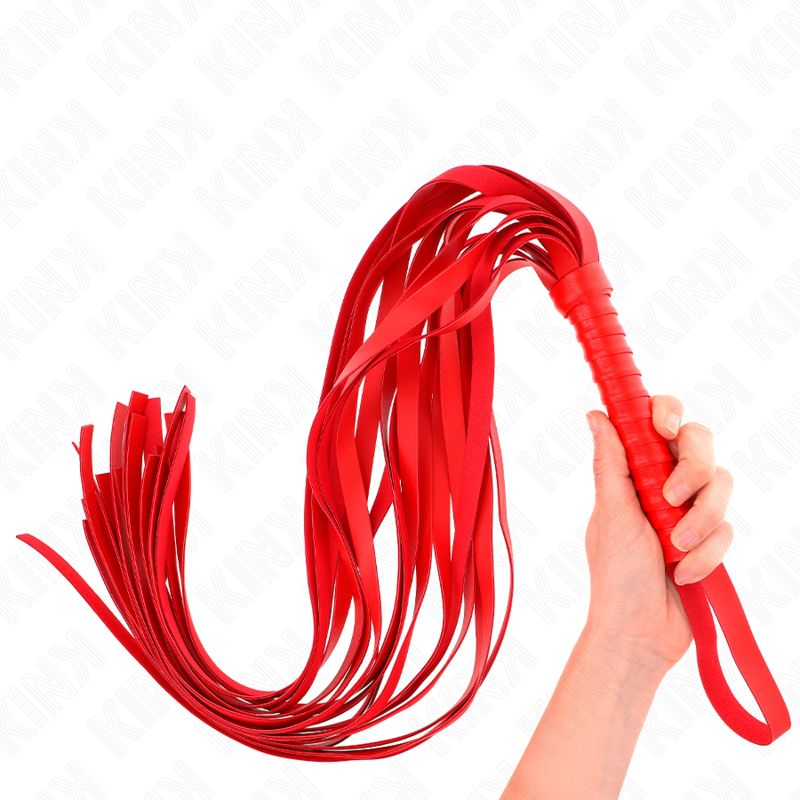 KINK - FRUSTA ROSSA MANICO CORTO CODA LUNGA 70 CM KINK - FRUSTA ROSSA MANICO CORTO CODA LUNGA 70 CM