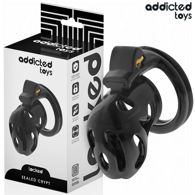 ADDICTED TOYS LOCKED - GABBIA PER PENE SIGILLATA CRYPT 8 CM ADDICTED TOYS LOCKED - GABBIA PER PENE SIGILLATA CRYPT 8 CM