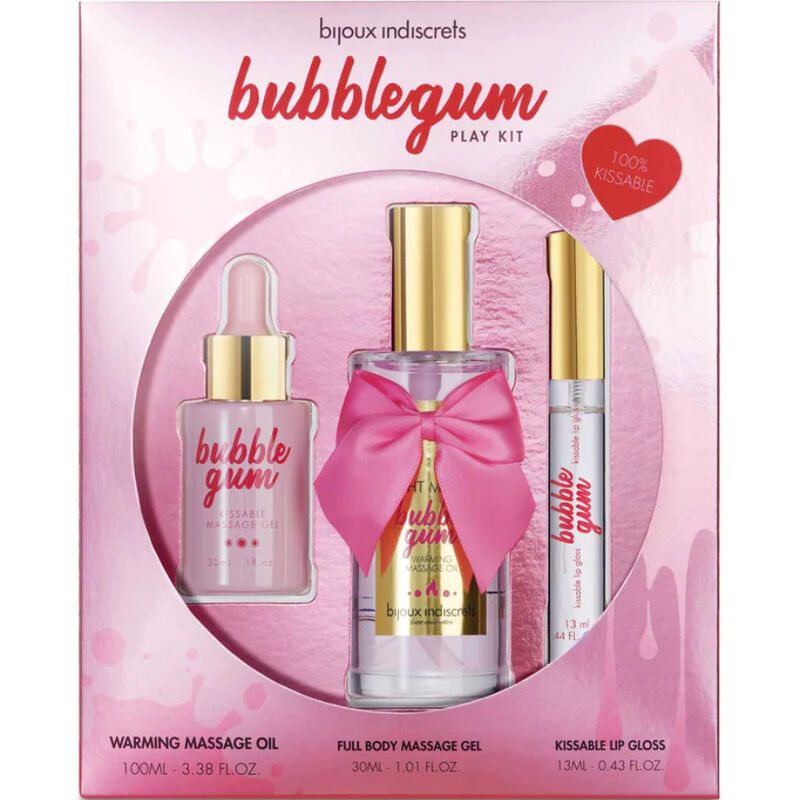 BIJOUX - INDISCRETS KIT BUBBLEGUM PLAY CON OLIO GEL E LUCIDA LABBRA BIJOUX - INDISCRETS KIT BUBBLEGUM PLAY CON OLIO GEL E LUCIDA LABBRA