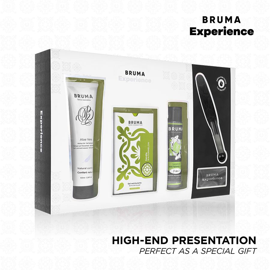 BRUMA XPERIENCE - KIT TENTAZIONE DOLCE ANGURIA CON POTENZIATORE DI ORGASMO