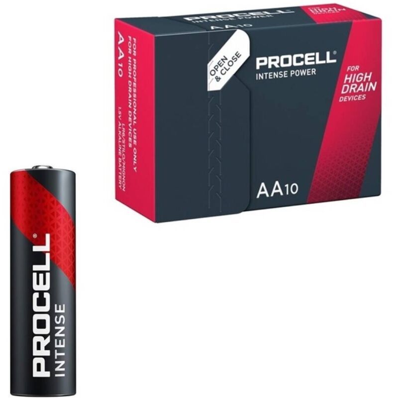 PROCELL - INTENSE POWER ALKALINE LR6 AA 1.5V SCATOLA*10 PROCELL - INTENSE POWER ALKALINE LR6 AA 1.5V SCATOLA*10