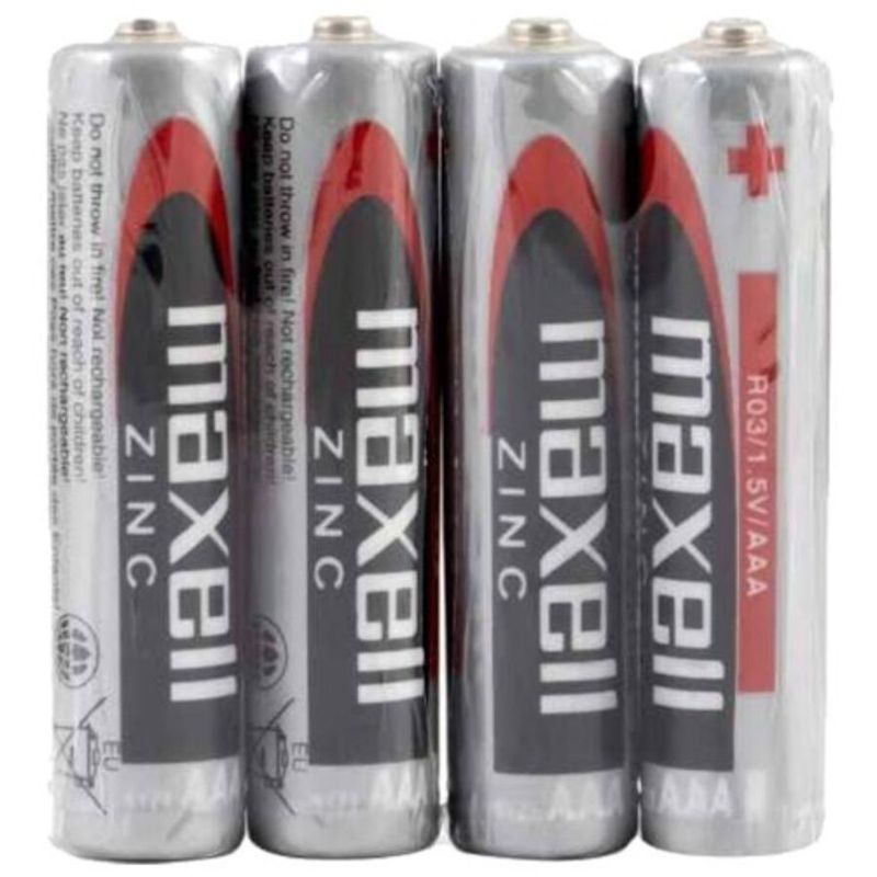 MAXELL - BATTERIA SALINA MANGANESO AAA R03 RETRATTILE*4 MAXELL - BATTERIA SALINA MANGANESO AAA R03 RETRATTILE*4