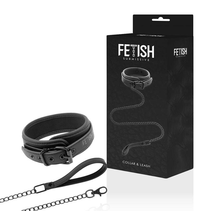 FETISH SUBMISSIVE - COLLANA A CATENA CON FODERA IN NOPRENE FETISH SUBMISSIVE - COLLANA A CATENA CON FODERA IN NOPRENE