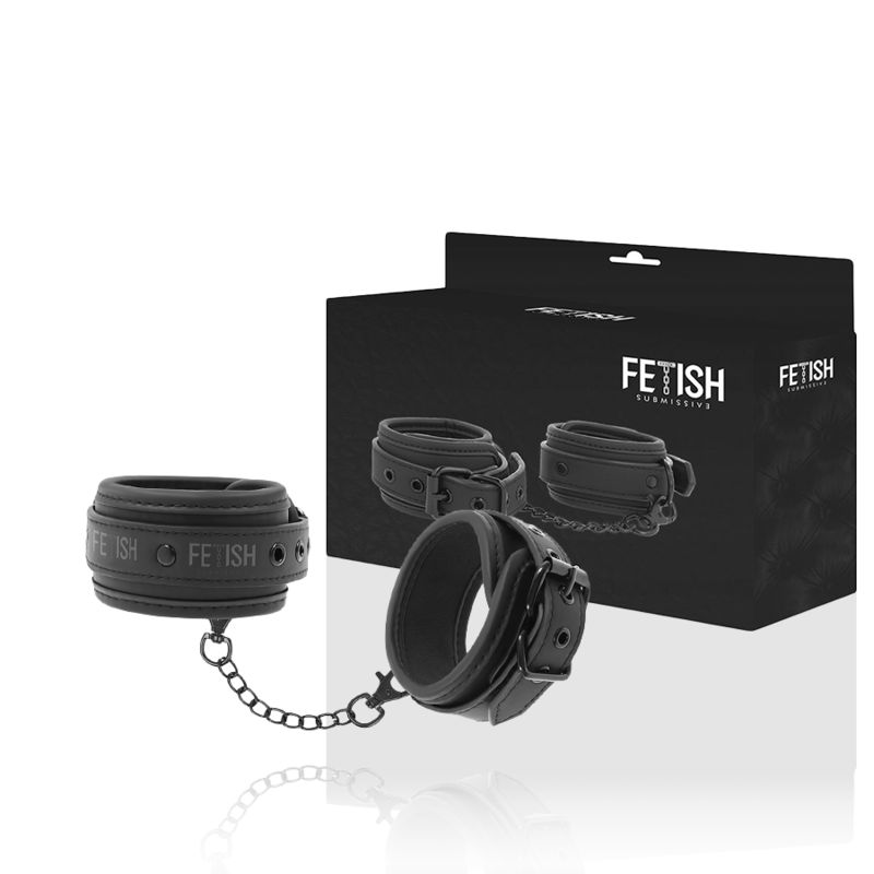 FETISH SUBMISSIVE - POLSINI ALLA CAVIGLIA IN PELLE VEGANA CON FODERA IN NOPRENE FETISH SUBMISSIVE - POLSINI ALLA CAVIGLIA IN PELLE VEGANA CON FODERA IN NOPRENE