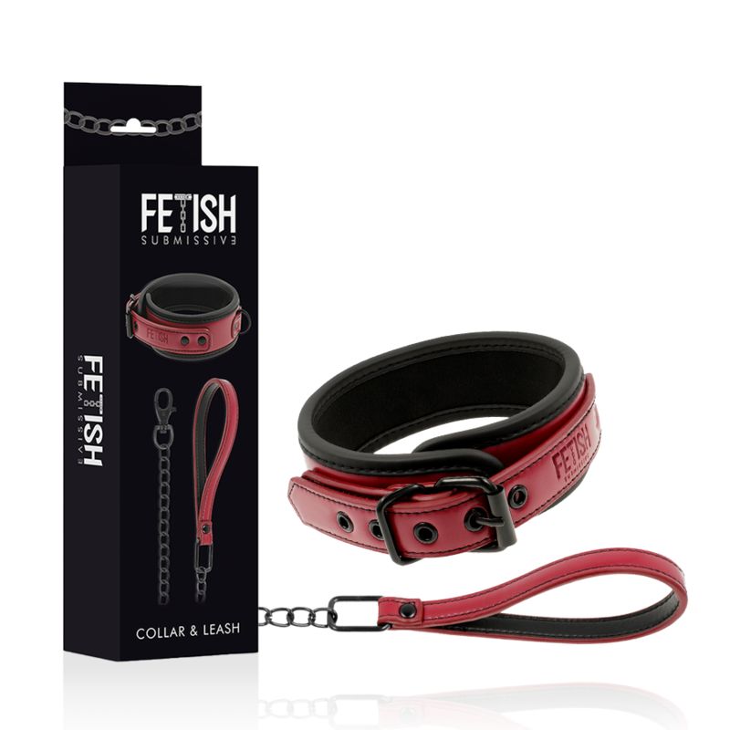 FETISH SUBMISSIVE DARK ROOM - COLLANA A CATENA CON FODERA IN NEOPRENE FETISH SUBMISSIVE DARK ROOM - COLLANA A CATENA CON FODERA IN NEOPRENE