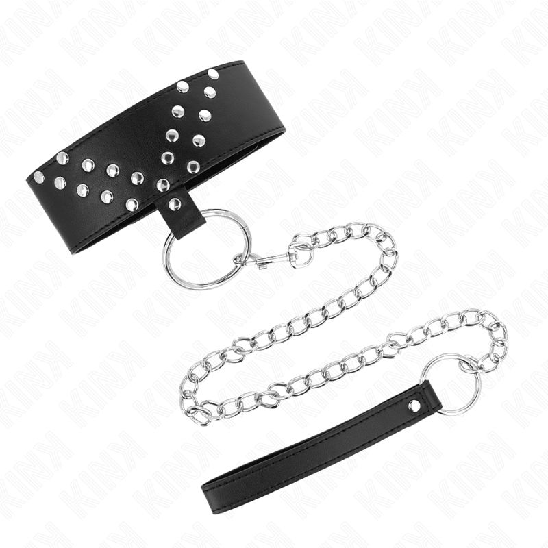 KINK - COLLANA CON CINTURA 65 CM CON RIVETTO A V REGOLABILE 36-43 CM X 5 CM KINK - COLLANA CON CINTURA 65 CM CON RIVETTO A V REGOLABILE 36-43 CM X 5 CM