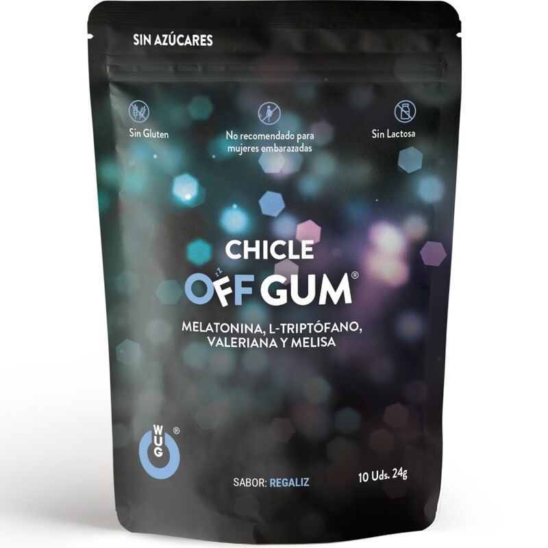 WUG GUM - OFF VALERIAN, TRYPTOPHAN, LEMON BALM AND MELATONIN 10 UNITS WUG GUM - OFF VALERIAN, TRYPTOPHAN, LEMON BALM AND MELATONIN 10 UNITS
