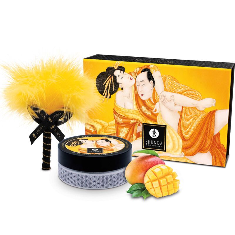 SHUNGA - KIT POLVERE DA MASSAGGIO ALIMENTARE MANGO SHUNGA - KIT POLVERE DA MASSAGGIO ALIMENTARE MANGO